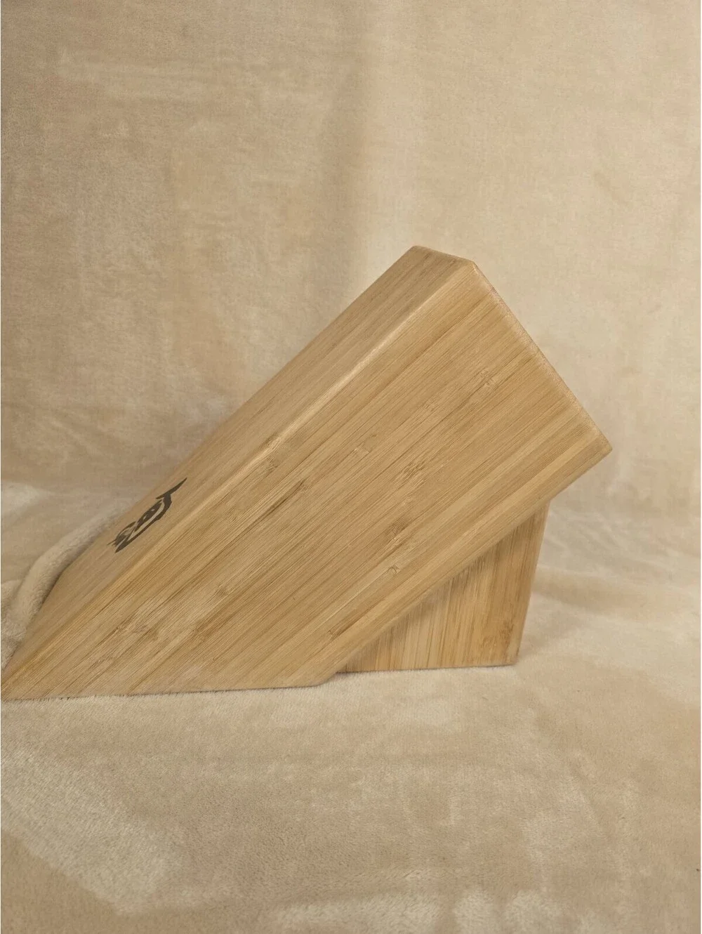Shun 11-Slot Bamboo Knife Block For Chef Hone Blade Scissors Pairing Bread